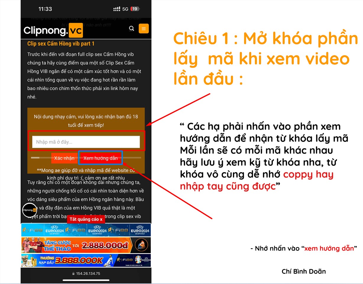 Chí Bình Doãn : Hướng dẫn cách mở khóa toàn bộ Clipnong chỉ 2 phút 9 b1 chi binh author